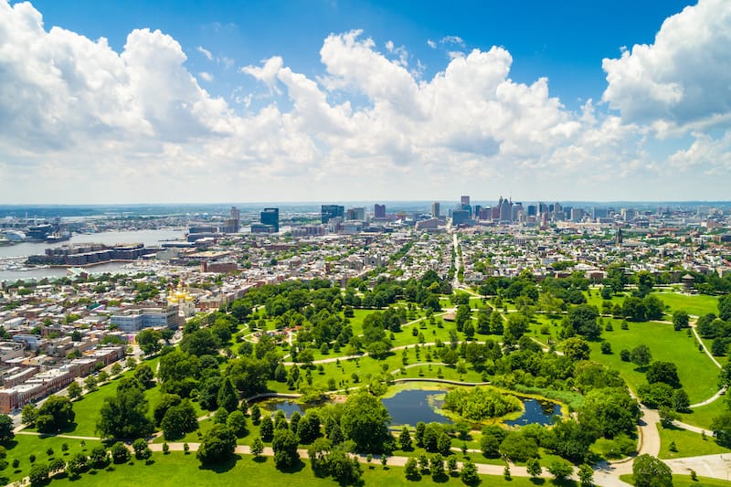 Beautiful Baltimore from above