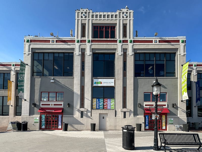 The Torpedo Factory Art Center is down near the park