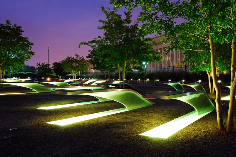 Pentagon Memorial in Arlington, VA - James Kirkikis - Shutterstock