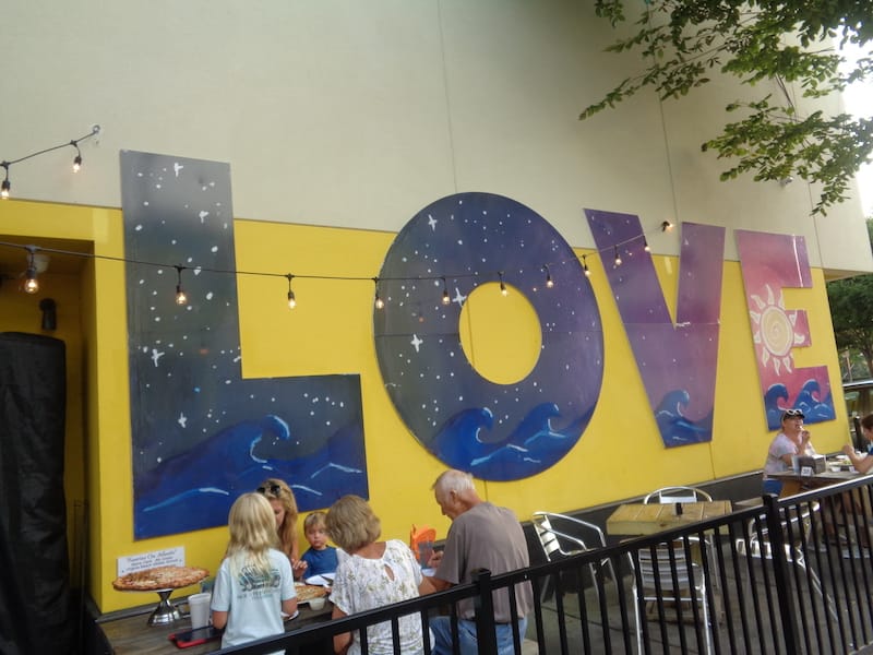 LOVE signs on Atlantic Avenue