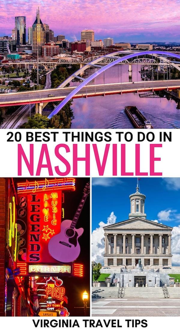 Are you looking for the best things to do in Nashville TN? This contains the most popular Nashville landmarks and attractions - all for a first-time visitor! | Nashville things to do | Nashville itinerary | Nashville restaurants | Nashville museums | Places to visit in Nashville | What to do in Nashville | Nashville attractions | Nashville sightseeing | Nashville bucket list | Visit Nashville | Nashville coffee shops | Nashville tours