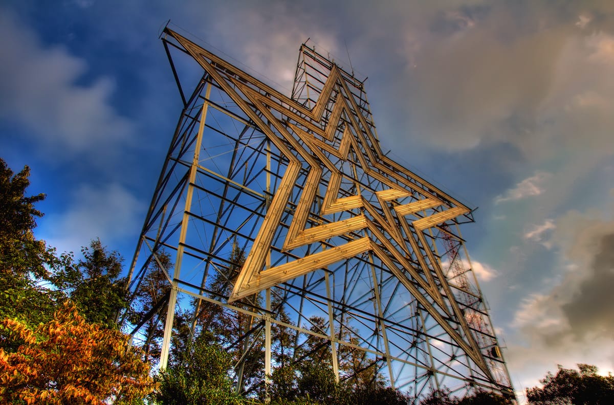 Roanoke Star on Mill Mountain