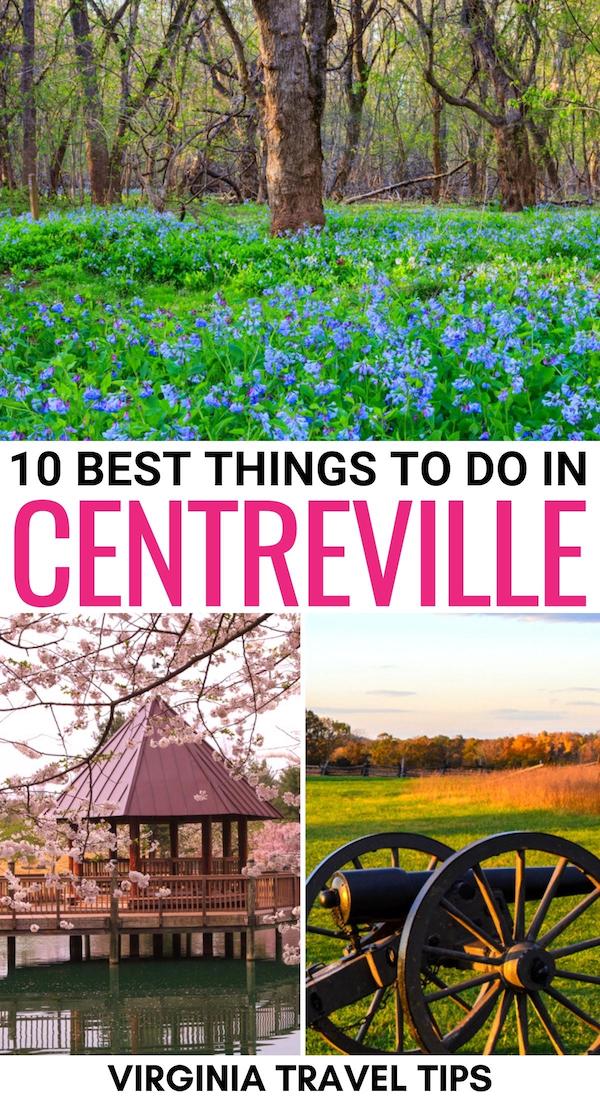 Looking for the best things to do in Centreville VA? We have you covered - these are the top Centreville landmarks, attractions, and things to do nearby! | Centreville things to do | Centreville attractions | Centreville landmarks | Centreville museums | Centreville Virginia | What to do in Centreville | Centreville itinerary | Day trip to Centreville | Centreville to Manassas | Centreville sightseeing 