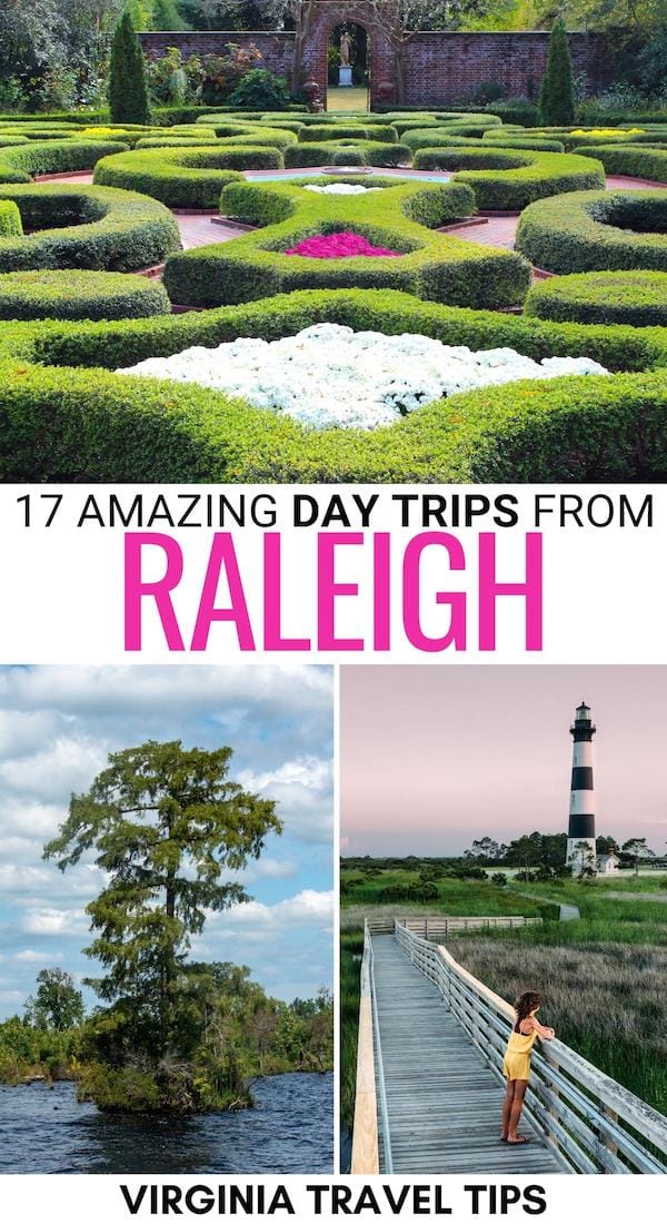 Are you looking for the best day trips from Raleigh? This diverse list of Raleigh day trips will help! From wildlife refuges to city breaks, you can learn more here! | Places to visit near Raleigh | Things to do in Raleigh | Raleigh things to do | Weekend trips from Raleigh | Where to go near Raleigh | Raleigh itinerary | Day trips in North Carolina | Raleigh to Greensboro | Raleigh to Winston Salem | Raleigh to the Outer Banks | Raleigh to Wilmington | Raleigh to Asheville