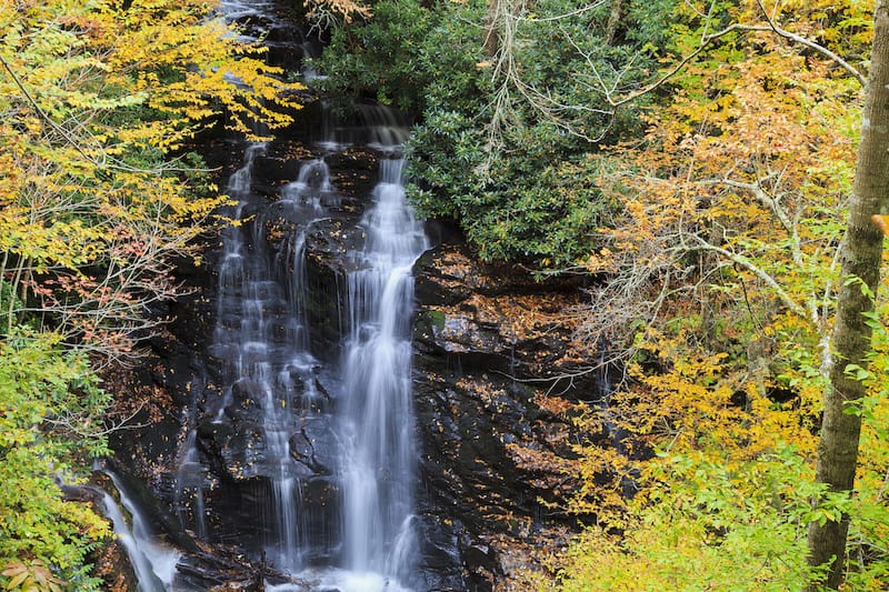 Soco Falls (one of most famous waterfalls in North Carolina)