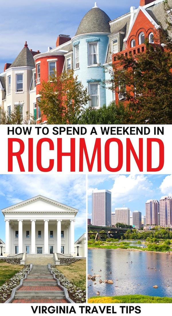 Are you looking for the best way to spend a weekend in Richmond VA? This 2 days in Richmond itinerary has you covered - from the top attractions to food (and more)! | 3 days in Richmond | Weekend trip to Richmond | Things to do in Richmond | What to do in Richmond | Itinerary for Richmond | Richmond weekend trip | Richmond in summer | Richmond in winter | Richmond museums | Where to eat in Richmond | Richmond restaurants | Richmond attractions