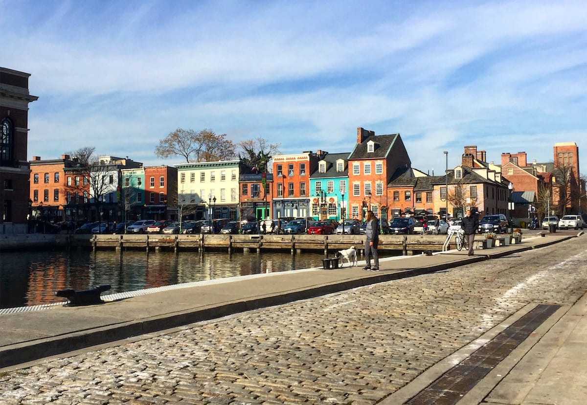 Fells Point in winter