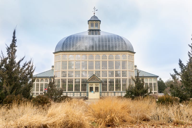 Rawlings Conservatory Botanical Garden during winter in Baltimore - 010110010101101 - Shutterstock