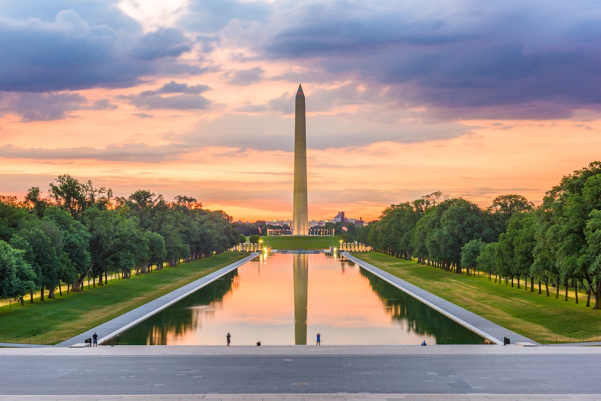 The National Mall is one of the most iconic landmarks in Washington DC